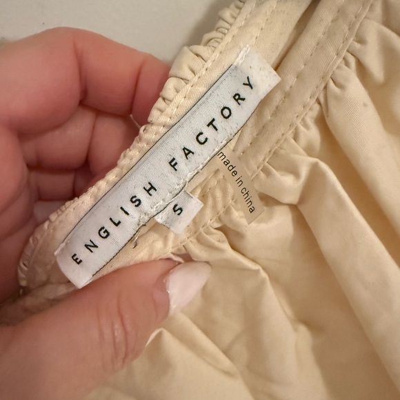 English Factory Ruffle Neck Sleeveless Midi Dress - Picture 8 of 9